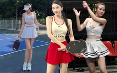 Vì sao hội sao Việt mê mệt váy siêu ngắn khi chơi Pickleball?