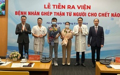 Hai bệnh nhân đầu tiên được ghép thận từ người cho chết não tại Bệnh viện Xanh Pôn ra viện