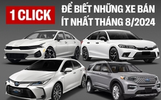 11 mẫu xe bán ít nhất tháng 8/2024: Quá nửa là sedan, xe Nhật chiếm 9/11 cái tên