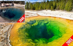 Hồ Morning Glory của Yellowstone 'lột xác' thành màu cầu vồng vì một lý do mà chẳng ai ngờ tới