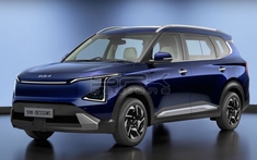 Bắt gặp Kia Carens bản điện chạy thử: Chung động cơ Creta EV, tùy chọn 6 hoặc 7 ghế, dự kiến ra mắt ngay đầu tháng 10