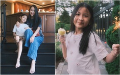 Bình rượu mơ nhà "anh hai" Lam Trường và vợ kém 17 tuổi: Mới 8 tuổi đã cao vổng, chân dài thẳng tắp, tóc đen tuyền xinh yêu vô cùng!