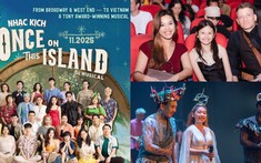 Ca sĩ Phương Vy dẫn chồng Tây và con gái xem nhạc kịch “Once On This Island”