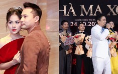 Vân Trang – Huỳnh Đông sánh đôi nổi bật, Hoài Lâm bảnh bao trên thảm đỏ "Nhà ma xó"