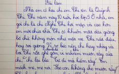 Bài văn tả chị gái của học sinh tiểu học gây bão: "Chị rất ghê gớm và đanh đá", còn có hẳn dẫn chứng mới đỉnh