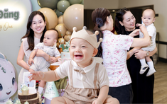 Cậu út nhà Ly Kute tròn 1 tuổi với có 8 chiếc răng, tiệc thôi nôi ngập tràn tiếng cười, nhưng bất ngờ nhất lại là nhan sắc của bà ngoại U60