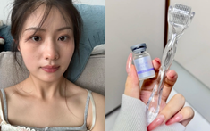 Tôi bất ngờ vì dùng serum collagen kèm cây lăn kim, ban đầu hơi sợ nhưng càng dùng lại thấy da càng đẹp