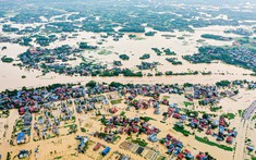 Mưa lớn tại Thái Nguyên đã gây vượt lũ lịch sử