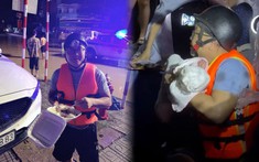 Là 1 người mẹ, tôi nể phục ông bố 6 con giữa vùng nước lũ ấy và cả vợ anh nữa: Những đứa trẻ chắc chắn sẽ tự hào về bố mình!