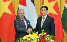 Chủ tịch nước Lương Cường hội đàm với Quốc vương Jordan