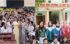 Trend khoe ảnh với thầy cô đang bùng nổ MXH: Đôi ba bức hình mà có ngay một "vé về tuổi học trò"!
