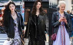 Áo da + váy là đỉnh cao phối đồ mùa Thu/Đông 2025, vừa cá tính vừa sang trọng!