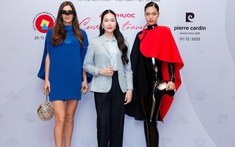 Á hậu Phương Anh, quán quân Vietnam's Next Top Model Lại Mai Hoa đổ bộ thảm đỏ họp báo công bố chuỗi sự kiện thời trang An Phước - Pierre Cardin 2025