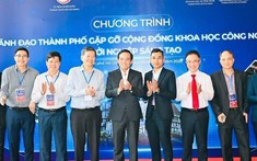 Bí thư Thành ủy TP Hồ Chí Minh Trần Lưu Quang đối thoại với cộng đồng khoa học công nghệ TPHCM hướng đến Trung tâm Kinh tế số và Trung tâm Đổi mới Sáng tạo tầm cỡ quốc tế
