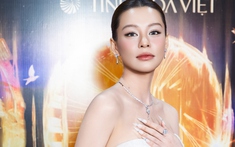 Bùi Lan Hương đeo trang sức kim cương, tỏa sáng tại họp báo MV "Việt Nam Tinh Hoa"