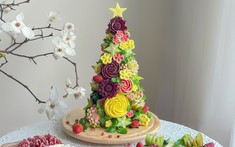 Tiệc Noel từ rau củ quả xanh tươi, mát lành của mẹ bỉm khiến các con mê không lối thoát
