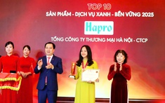 Gạo Hapro thượng hạng ST25 được vinh danh 
Top 10 sản phẩm – Dịch vụ xanh – Bền vững 2025
 “Chương trình tin dùng Việt Nam 2025”