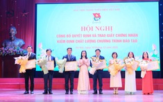 Học viện Thanh thiếu niên Việt Nam được trao chứng nhận kiểm định chất lượng 07 chương trình đào tạo Đại học