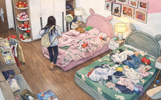 Mẹ chia sẻ hình ảnh phòng ngủ bừa bộn của con gái: Con có thể không hoàn hảo nhưng chúng ta hãy là những người mẹ tinh tế