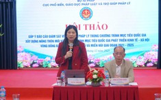 Hoàn thiện Báo cáo giám sát việc thực hiện nội dung trợ giúp pháp lý trong các Chương trình mục tiêu quốc gia