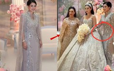 Đám cưới Tiên Nguyễn thành “thảm đỏ” thu nhỏ: Mẹ đẻ diện váy 600 triệu, mẹ chồng chọn thiết kế "made in Vietnam" tinh xảo