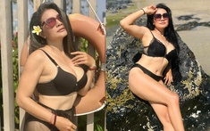 "Nữ hoàng cảnh nóng" Kiều xem bong da truc tiep cup c1 diện bikini khoe body ở tuổi U50