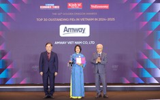 Amway Việt Nam vinh dự là doanh nghiệp FDI xuất sắc về dinh dưỡng và chăm sóc sức khỏe chủ động