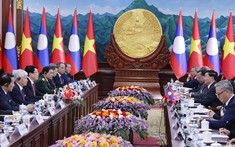 Chủ tịch nước Lương Cường hội đàm với Tổng Bí thư, Chủ tịch nước Lào