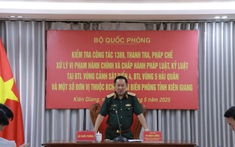 Đoàn công tác Ban Chỉ đạo 1389 Bộ Quốc phòng kiểm tra BTL Vùng Cảnh sát biển 4 các đơn vị đóng quân trên địa bàn Tây Nam Bộ