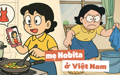 Khi mẹ Nobita dùng cỗ máy thời gian của Doraemon du hành thời gian: Sống ở Việt Nam là lựa chọn thú vị, một ngày 0 điểm