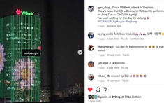 Cộng đồng fan K-pop toàn cầu xôn xao trước tòa nhà hoa cúc của VPBank