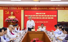 Tổng Bí thư Tô Lâm làm việc với Ban Chính sách, chiến lược Trung ương về cơ chế, chính sách quản lý hiệu quả thị trường vàng