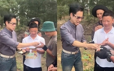 Ngọc Sơn ra Hà Tĩnh, rút thẳng ví lì xì đô la cho các nhân viên