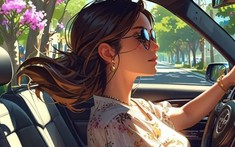 Phát hiện anh rể nuôi "bé ba" qua bức ảnh cô sinh viên của mình sống ảo bên chiếc bọc vô-lăng màu hồng