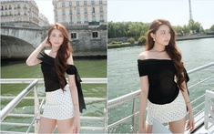 Con gái út nhà Quyền Linh khoe dáng ở Paris, dân mạng trầm trồ vì nhan sắc khác lạ, đầy khí chất của Hạt Dẻ