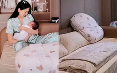 Chiếc gối xuất hiện thường xuyên bên mẹ Mai Ngọc và bé Panda, hóa ra chẳng xa lạ gì với hội bỉm sữa có con dưới 6 tháng