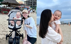 Mới 9 tháng tuổi đã vi vu Đà Nẵng nghỉ hè hơn tháng, quý tử nhà Ly Kute gây sốt vì quá dễ thương
