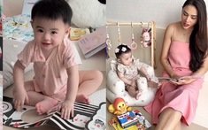 Bé Nubi nhà nhà cái hi88 thích xem sách từ lúc mới sinh, hội bỉm sữa nhìn phát là nhận ra ngay bộ "sách quốc dân" này
