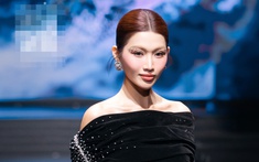 Chế Nguyễn Quỳnh Châu xuất hiện sắc sảo, khoe dáng nuột nà trên sàn catwalk