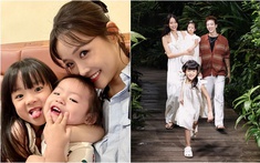 Đẻ được 2 công chúa nhỏ, Á hậu 9X tâm sự nỗi lòng giống y các mẹ bỉm sữa khác