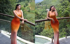 "Trốn con" lên núi nghỉ dưỡng, tại hi88 Doãn Hải My khoe dáng quyến rũ bên thung lũng xanh mát