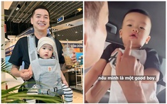 Quý tử của Quang Minh ngơ ngác vì bị ba “mắng”, sinh ra ở vạch đích nhưng không được cưng chiều