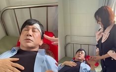 Hình ảnh NSƯT Kim Tử Long nằm viện, đầu băng bó gây xôn xao