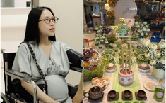 Vừa thông báo đi sinh lần thứ 4, ái nữ nhà đại gia Minh Nhựa tiếp tục khoe tiệc đầy tháng nha cai hi88 con khiến dân tình bối rối