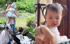 Đưa 2 cô công chúa đi chơi Phú Quốc hàn gắn tình cảm, hot mom Lucie Nguyễn khóc ròng vì rời xa vòng tay chồng trẻ là bão tố