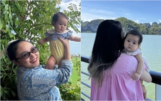Cháu ngoại xem bong da truc tiep nhanh nhat diva Thanh Lam được mẹ Thiện Thanh cho "xê dịch" khắp nơi nơi dù mới 6 tháng tuổi