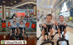 Review xe đẩy gấp gọn nhà Tobé của mẹ bỉm có 2 bạn nhỏ sinh đôi: Tính ứng dụng cao, dùng được từ trong nhà ra đến ngoài đường