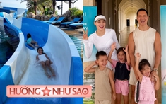 Gia đình Hà Hồ nghỉ dưỡng tại nơi "chụp góc nào cũng đẹp", còn cực nhiều trò vui cho trẻ nhỏ