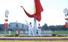80 năm Cách mạng tháng Tám: Thiêng liêng lễ Thượng cờ trên Quảng trường Ba Đình