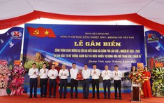 Đảng ủy TKV gắn biển công trình chào mừng Đại hội đại biểu Đảng bộ Chính phủ lần thứ I, nhiệm kỳ 2025 - 2030
